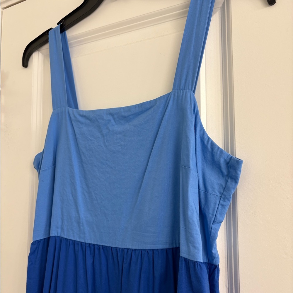 LOFT Colorblock Blue Maxi Dress - Picture 5 of 8